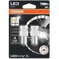 İşıqdiodlu lampa avtomobil üçün Osram LEDriving SL PY21W, 12 V (7507DYP-02B)
