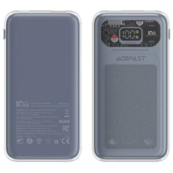 Внешний аккумулятор Acefast M1 10000 mAh Grey Внешний аккумулятор Acefast M1 10000 mAh Grey