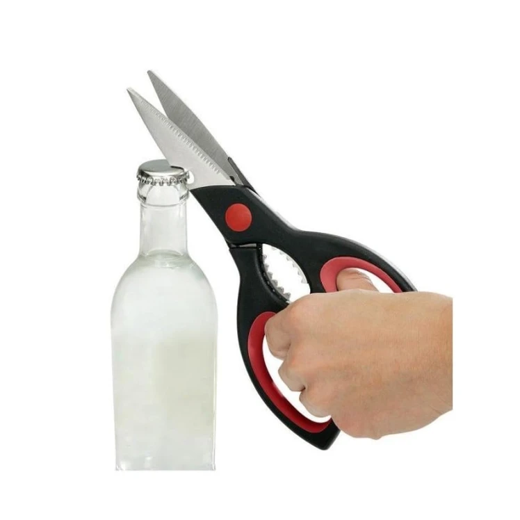 Mətbəx qayçısı Tescoma Cosmo, paslanmayan polad/plastik, qara/qırmızı, 22 sm