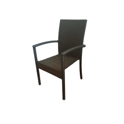 Стул садовый Zili Rattan Rim Tokio, коричневый; размер стула: ширина 53 см, высота 90 см