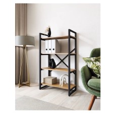 Stellaj 3563_LoftBruno4Votan, 68x34x118 sm, LDSP, qəhvəyi