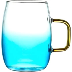Набор чашек Ardesto Blue Atlantic AR2630BA, 2 шт, 300 мл, боросиликатное стекло, голубой