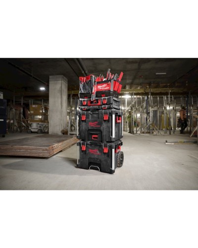 Qutu Milwaukee Packout Tool Box XL, 560x410x420 mm, qara