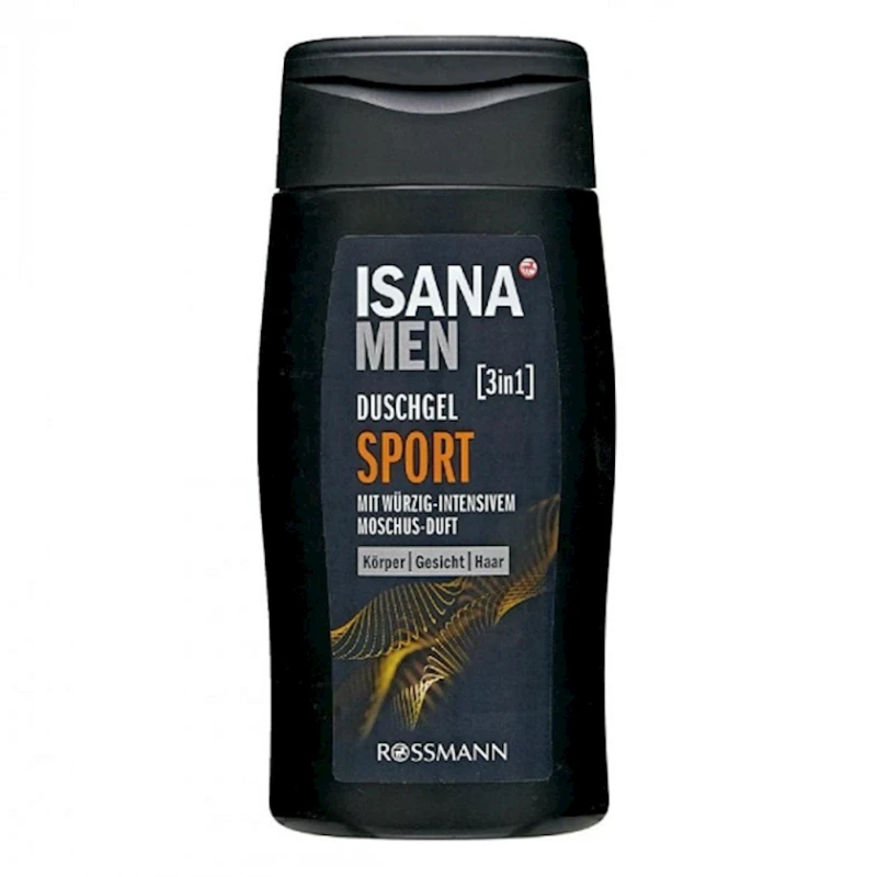 Гель для душа Isana Men 3в1 Active Sport 300 мл