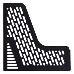 Вертикальный лоток для документов Deli 9845, пластик, черный, 3 отделения