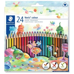 Набор цветных карандашей Staedtler Nоris Colour, 24 цвета