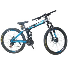 Velosiped BMX 26 GTR-102 göy/qara, qatlanan