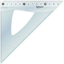 Угольник Maped, 21 см, пластик, прозрачный