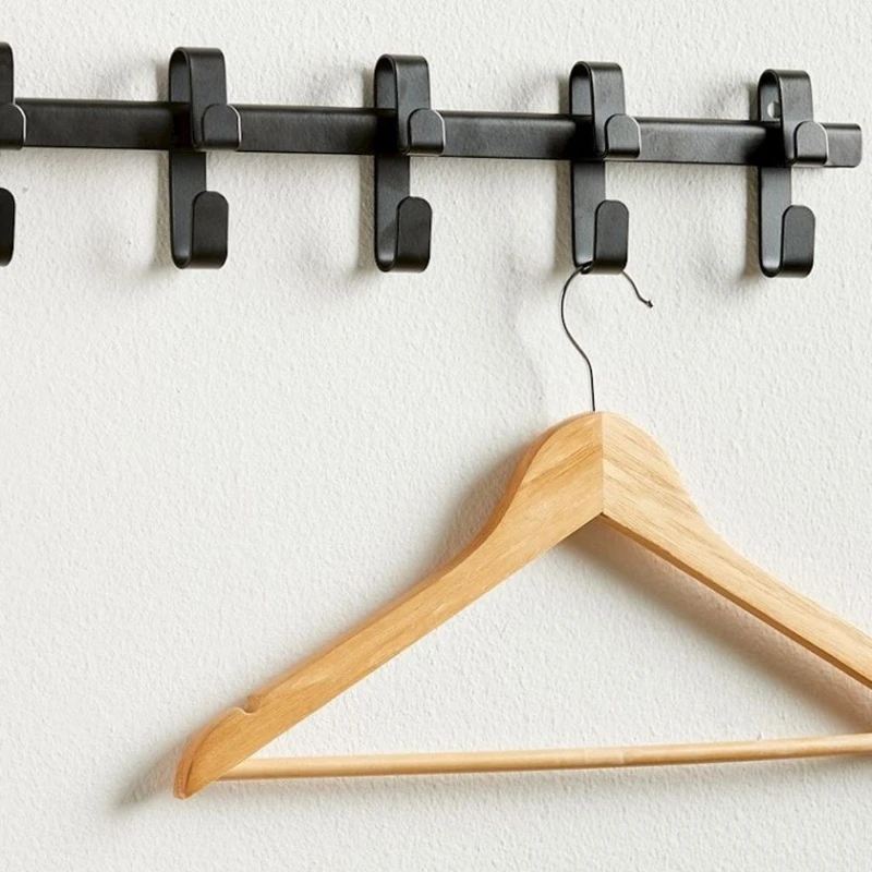 Крючки для одежды JYSK Galsted, 5 шт, 50x10x3 см, металл, черный Крючки для одежды JYSK Galsted, 5 шт, 50x10x3 см, металл, черный