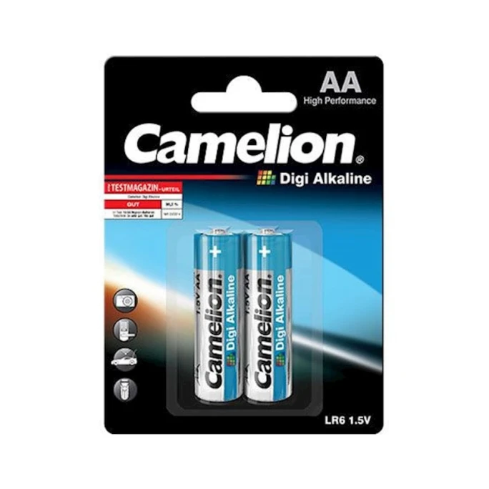 Батарейка Camelion Digi Alkaline AA LR06 MN1500, 2 шт Батарейка Camelion Digi Alkaline AA LR06 MN1500, 2 шт
