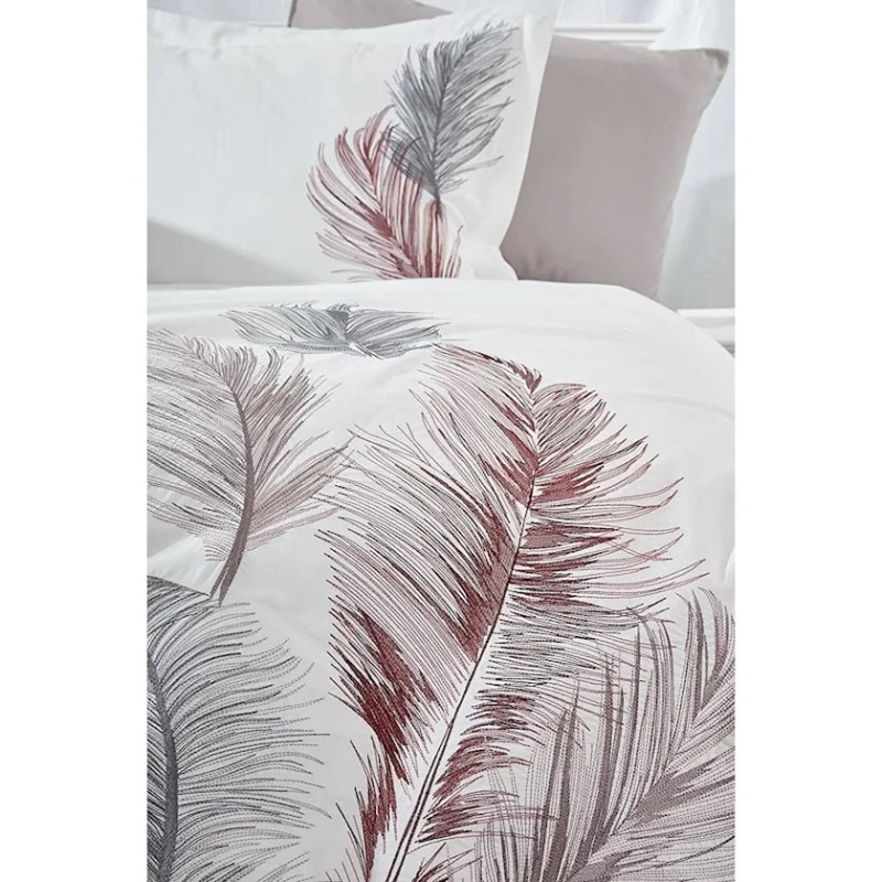 Комлпект постельного белья Dantela 015, пододеяльник 200х220, простыня 240х260, наволочки 50х70, двухспальный, люкс-сатин, белый