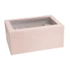 Bəzəklər üçün qutu Kabrina 9743465, 30.5x20x13.5 sm, süni dəri, çəhrayı