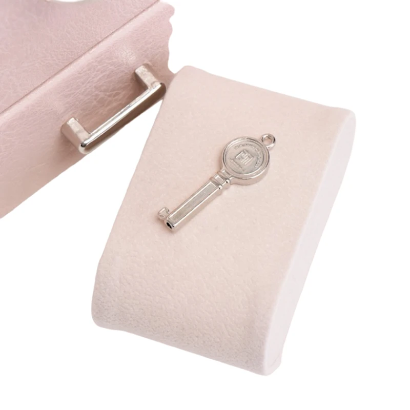 Bəzəklər üçün qutu Kabrina 9743465, 30.5x20x13.5 sm, süni dəri, çəhrayı