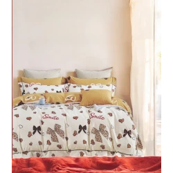 Комплект постельного белья Narlı 000263, пододеяльник 160х200 см, наволочка 50х70 см (2 шт), двуспальный, сатин, разноцветный