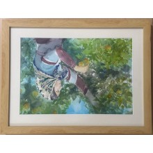 Rəsm Azərbaycanın zəhmətkeş qadınları, akvarel, 50x38 sm (inceart005)