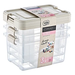 Набор контейнеров Hobby Life Infinity 21336, 1.25 л, 18.3x12.3x11 см, пластик, 3 шт