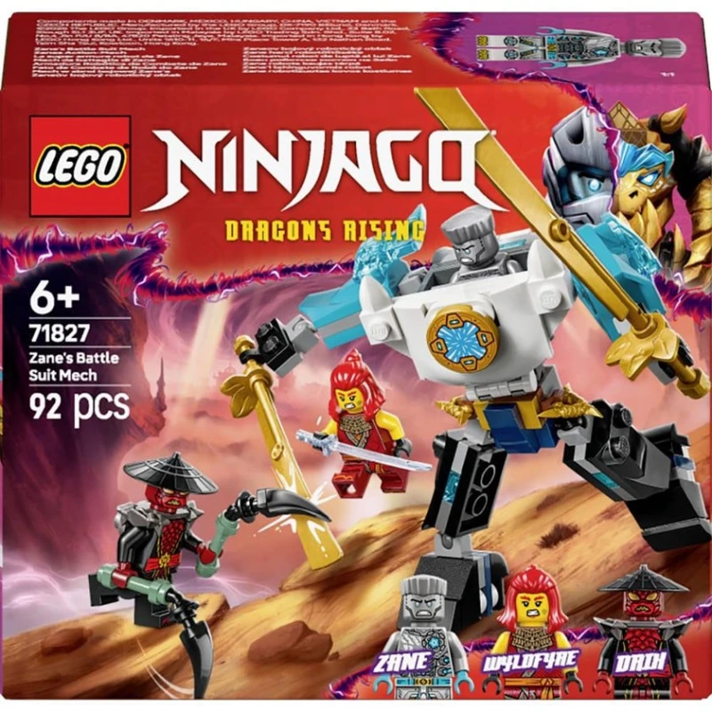 Конструктор LEGO Ninjago Zane's Battle Suit Mech 71827, 6+ лет, 92 элемента