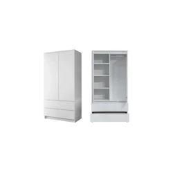 Шкаф Art Mebel Art-80-7, ЛДСП, белый, 50х80х210 см