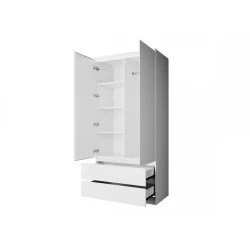 Шкаф Art Mebel Art-80-7, ЛДСП, белый, 50х80х210 см