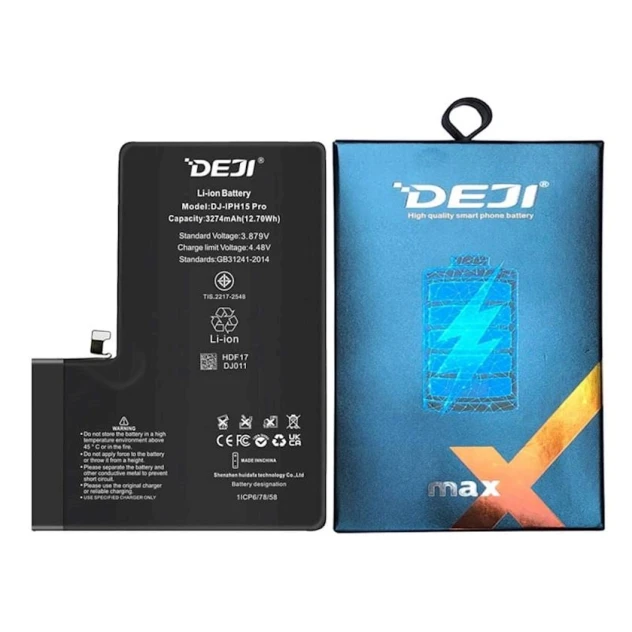 Аккумулятор Deji DJ-IPH15 Pro для смартфона iPhone 15 Pro - 3274 mAh (A3011)
