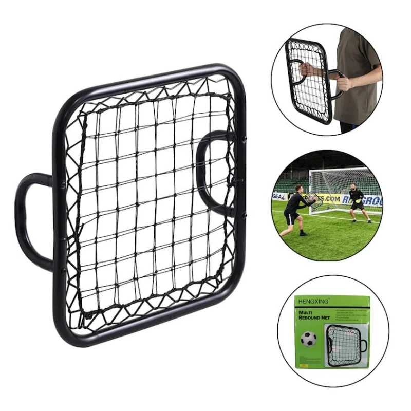 Футбольный тренажер стенка Hengxing, черный, металл, 100x100 см