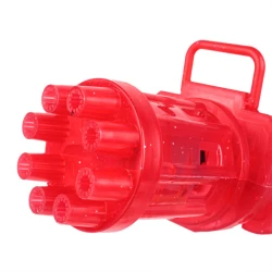 Пузырьковый бластер BR-01RAX, 8 дюймов, машина для мыльных пузырей со светом и звуком, прозрачный, 20,1 x 9,8 x 7,2 см