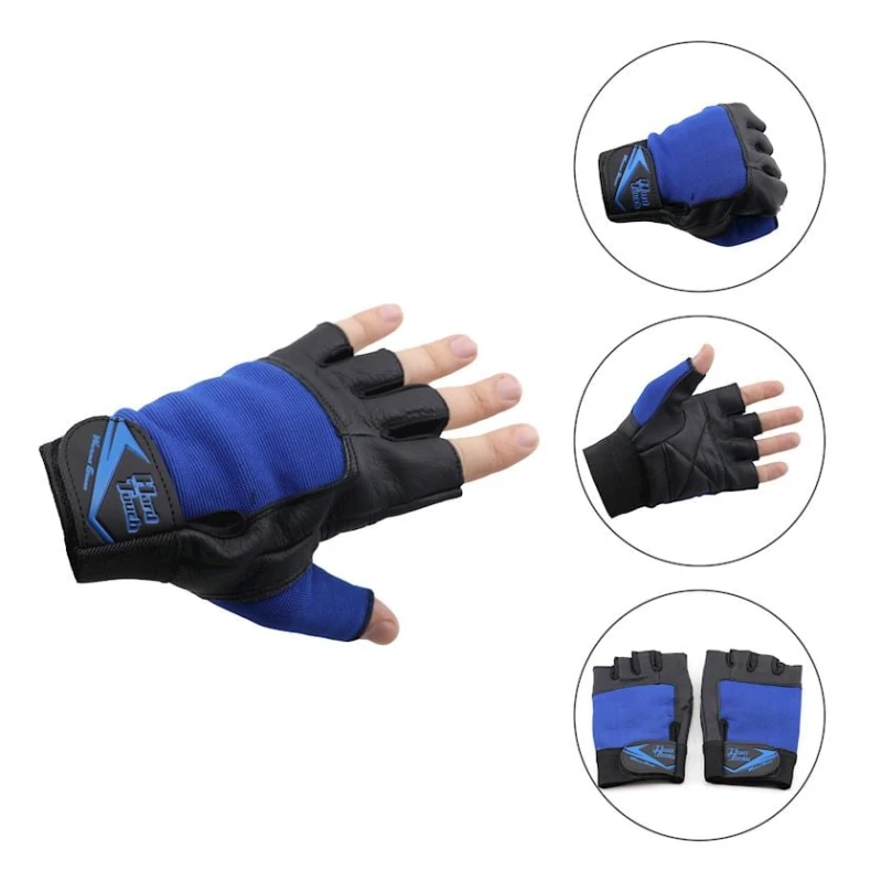 Fitnes üçün əlcək Hard Touch 392980526, qara/göy Fitnes üçün əlcək Hard Touch 392980526, qara/göy