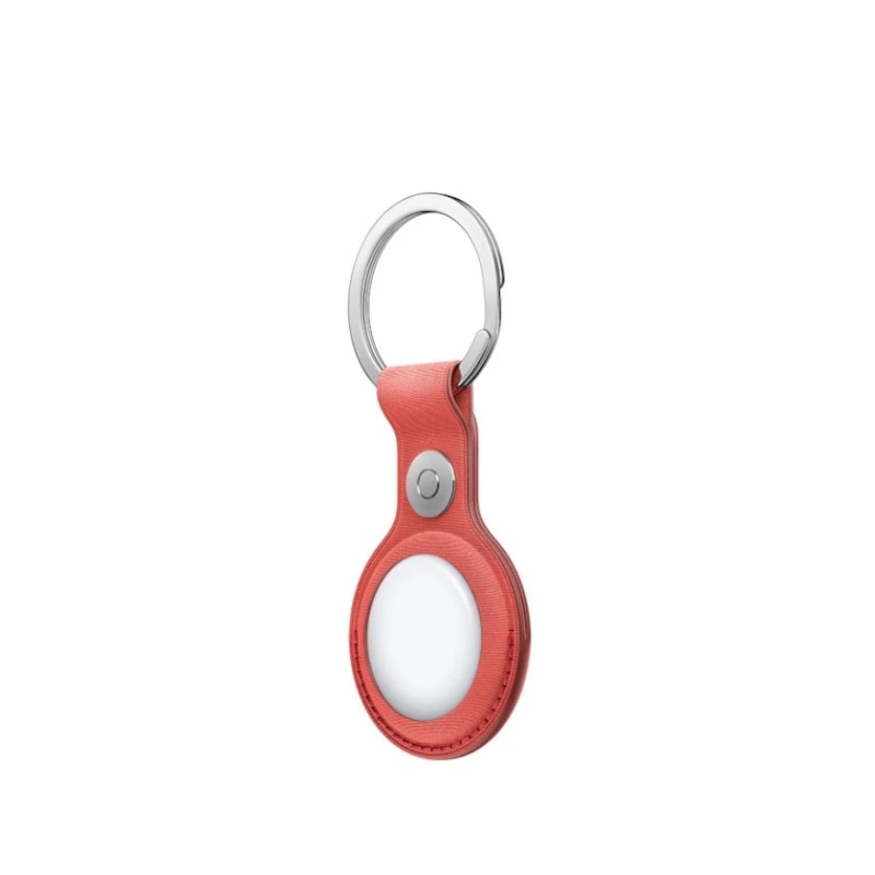 Çexol Apple treker üçün Apple AirTag FineWoven Key Ring Coral