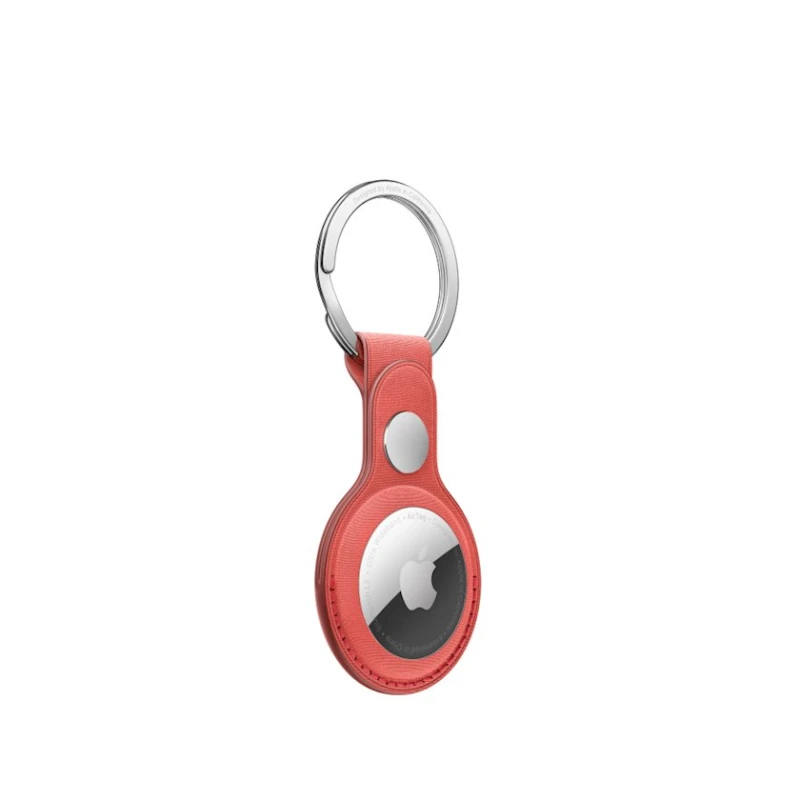 Çexol Apple treker üçün Apple AirTag FineWoven Key Ring Coral