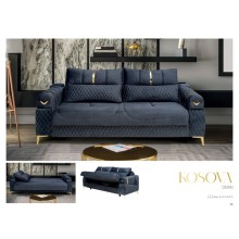 Divan Stil Mebel Kosova, 220x80x83 sm, göy