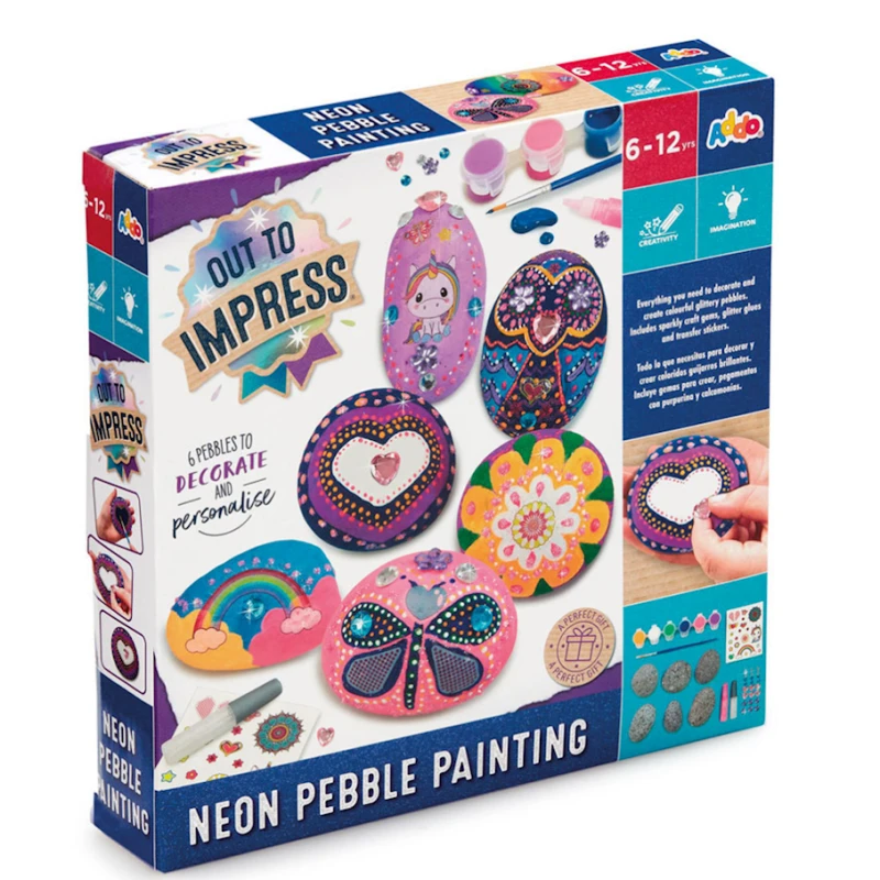 Набор для росписи Addo Play Out to Impress Neon Pebble, 6+ лет Набор для росписи Addo Play Out to Impress Neon Pebble, 6+ лет