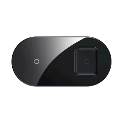 Беспроводное зарядное устройство Baseus Simple 2in1 Wireless Charger 18W Max For Phones+Pods, Черный Беспроводное зарядное устройство Baseus Simple 2in1 Wireless Charger 18W Max For Phones+Pods, Черный