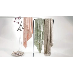 Плед Yataş Swan, 130х170 см, акрил/полиэстер/хлопок, зеленый