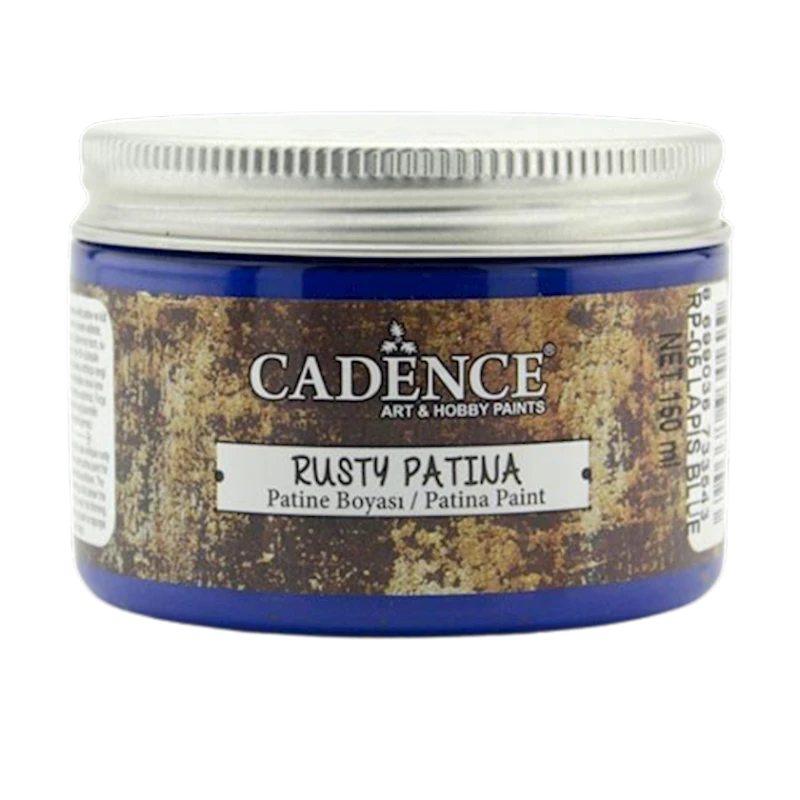 Краска для эффекта патины и ржавчины Cadence Rusty Patina, Lapis Blue, синий , 150 мл