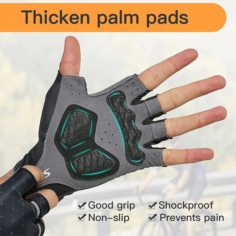 Велоперчатки Santic Chao W0P061J, бордовые/серые, хлопок/полиэстер, размер M