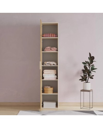 Şkaf Art Mebel 22, laminat, bej/qəhvəyi, 210x40x45 sm