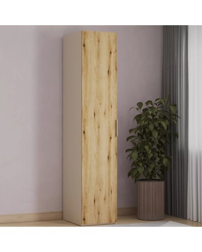 Şkaf Art Mebel 22, laminat, bej/qəhvəyi, 210x40x45 sm