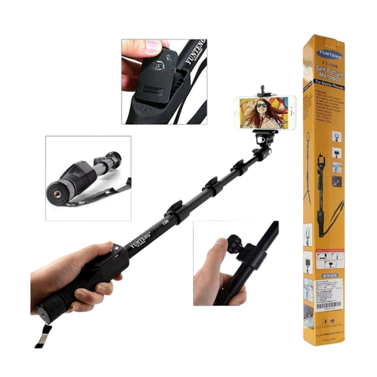 Монопод Yunteng Selfie YT-1288, Черный