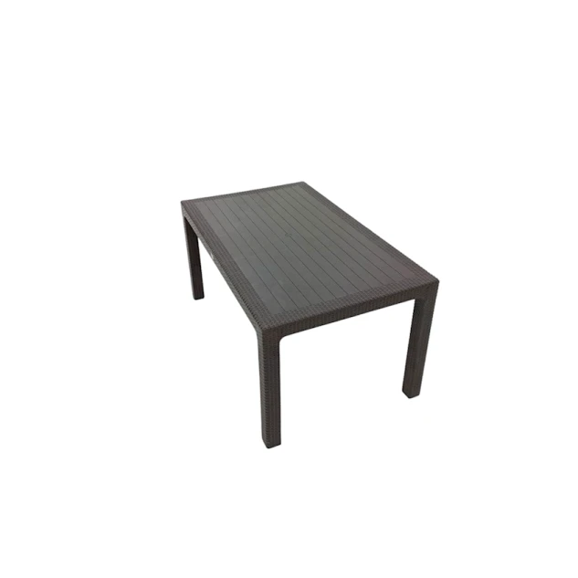 Bağ üçün mebel dəsti Falkenberq, 6 nəfərlik, tünd qəhvəyi