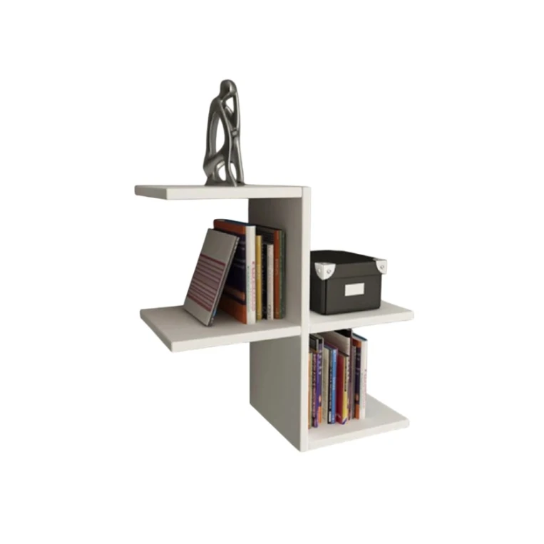 Настенная полка Art Mebel 215, ламинат, 50х50х22 см, белая Настенная полка Art Mebel 215, ламинат, 50х50х22 см, белая