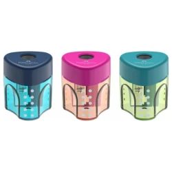 Точилка Faber-Castell Grip Auto Mini 183405, c контейнером для стружки, в ассортименте