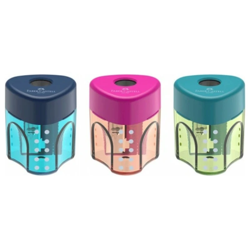 Точилка Faber-Castell Grip Auto Mini 183405, c контейнером для стружки, в ассортименте Точилка Faber-Castell Grip Auto Mini 183405, c контейнером для стружки, в ассортименте