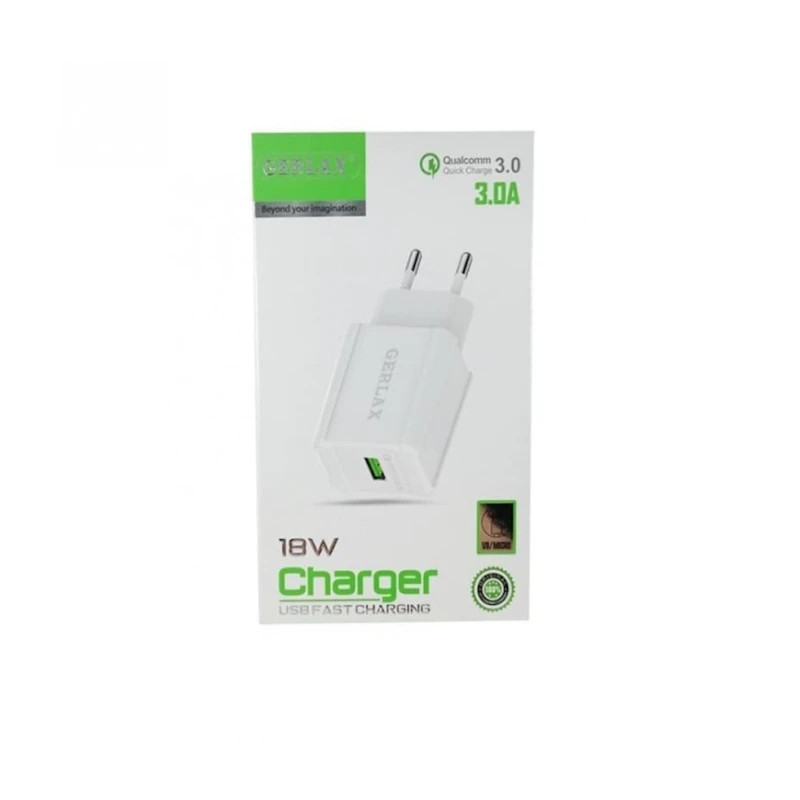 Сетевое зарядное устройство Gerlax GA-01F Micro 18 W, Белый