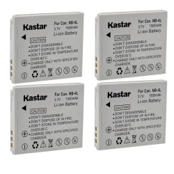 Аккумулятор для фотоаппарата Kastar NB- 4L, 4 шт