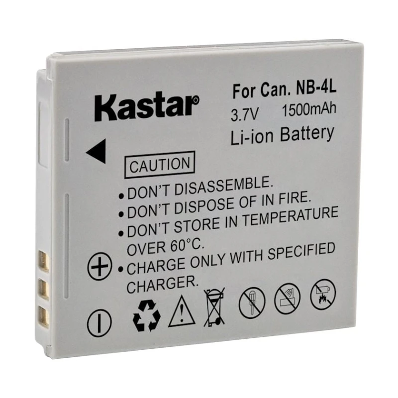 Аккумулятор для фотоаппарата Kastar NB- 4L, 4 шт Аккумулятор для фотоаппарата Kastar NB- 4L, 4 шт