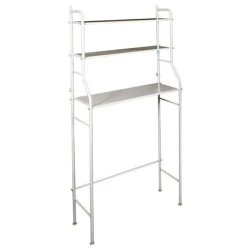 Полка-стеллаж для хранения над стиральной машиной Laundry Rack TW-106, напольный, серый Полка-стеллаж для хранения над стиральной машиной Laundry Rack TW-106, напольный, серый