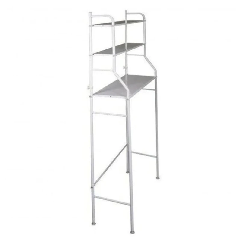Полка-стеллаж для хранения над стиральной машиной Laundry Rack TW-106, напольный, серый Полка-стеллаж для хранения над стиральной машиной Laundry Rack TW-106, напольный, серый