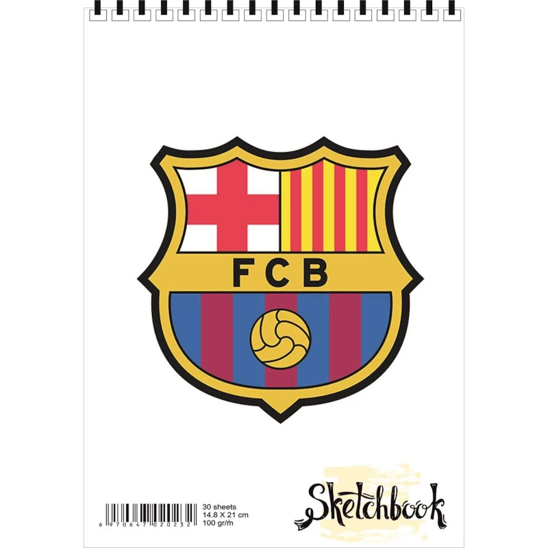 Блокнот Sketchbook Barcelona FC, A5, 30 листов Блокнот Sketchbook Barcelona FC, A5, 30 листов