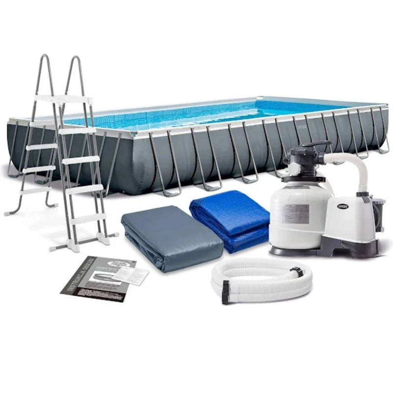 Бассейн каркасный Intex H26225588374NP, 975x488x132 см, 54368 л, черный