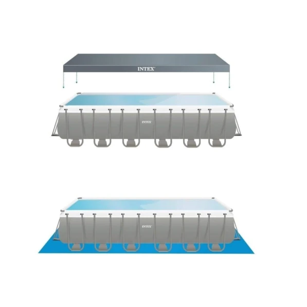 Бассейн каркасный Intex H26225588374NP, 975x488x132 см, 54368 л, черный